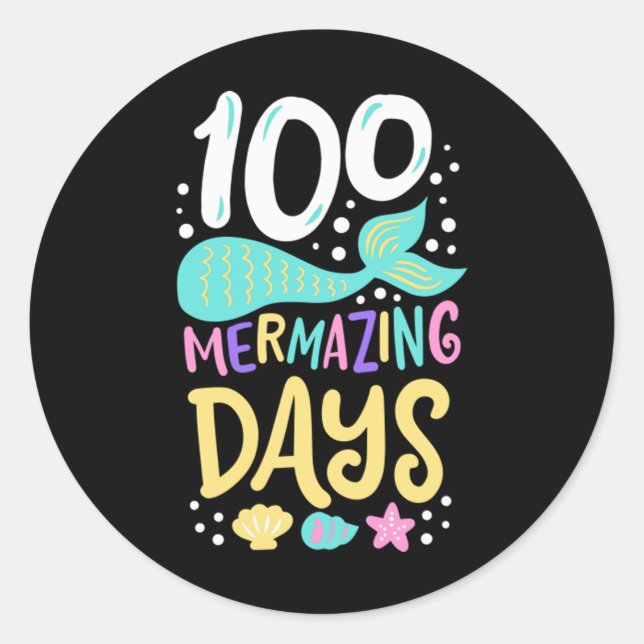 100th Day of School 100 Days 28 Classic Round Sticker (Front)