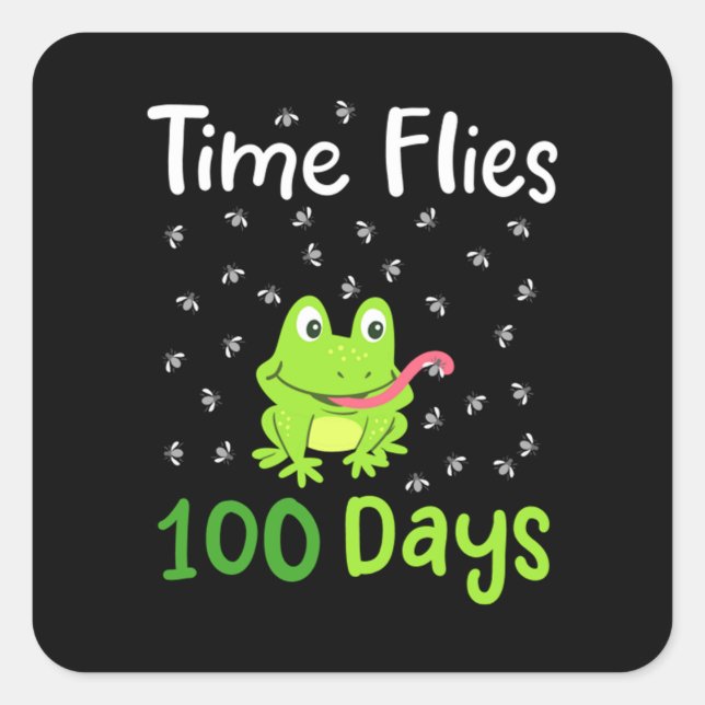 100th Day of School 100 Days 34 Square Sticker (Front)