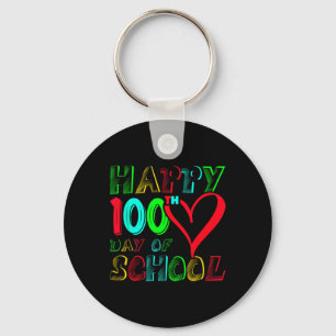 100th Day Of School 100 Days Cute Students Boys Gi Key Ring