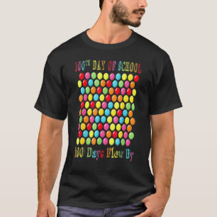 100th Day Of School 100 Days Flew By 100 Balloons  T-Shirt