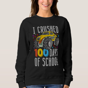 100th Day of School 100 Days of School Monster Tru Sweatshirt