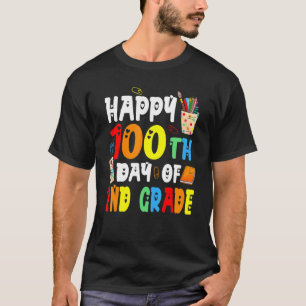 100th day Of School 100 Days Of Second 2nd grade B T-Shirt