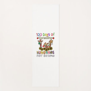 100th Day of School 100 Days Of Spreading Kindness Yoga Mat