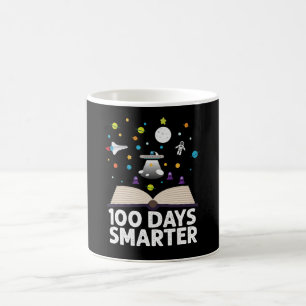 100th Day Of School 100 Days Smarter Books Space Coffee Mug