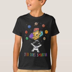 100th Day Of School 100 Days Smarter Books Space L T-Shirt