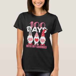 100th Day of School 100 Days With My Gnomies Teach T-Shirt
