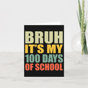 100th Day Of School 1st Grade 100 Days Smarter Fir Card