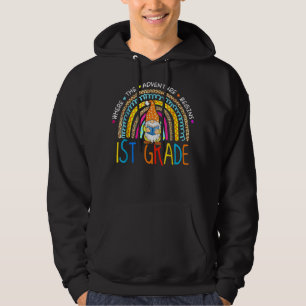 100th Day Of School 1st grade Gnomes Teacher - 100 Hoodie