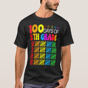 100th Day Of School 5th grade Teacher 100 Days Sm T-Shirt