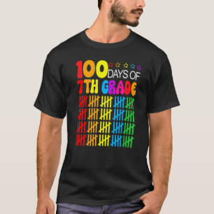 100th Day Of School 7th grade Teacher  100 Days Sm T-Shirt