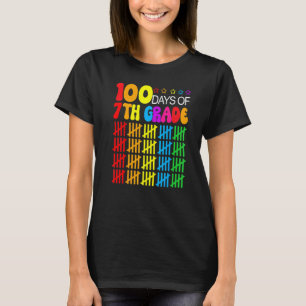 100th Day Of School 7th grade Teacher 100 Days Sma T-Shirt