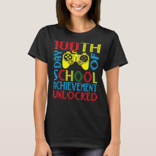 100th Day Of School Achievement Unlocked Gaming B T-Shirt