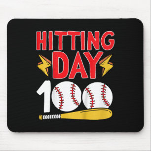 100th Day Of School Baseball 100 Days Of School Mouse Pad