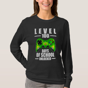 100th Day Of School Boys 100 Days Of School Gaming T-Shirt