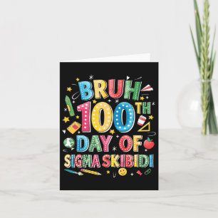 100th Day Of School Boys Card
