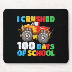 100th Day Of School Boys I Crushed 100 Days Of Sch Mouse Pad