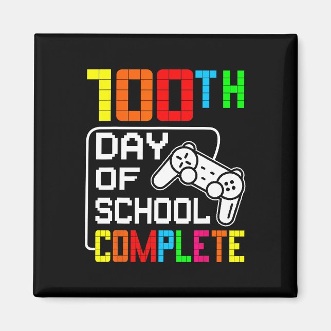 100th Day Of School Complete Video Game Students G Magnet (Front)