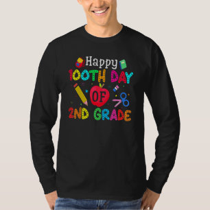 100th Day of School Cool 2nd Grade 100 Days of Sch T-Shirt