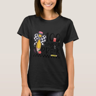 100th Day Of School Coquette Bow Pencil 100 Days O T-Shirt