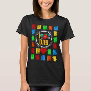 100th Day Of School Counting Tally Marks 100 Days T-Shirt
