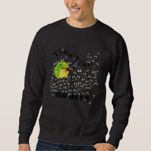 100th Day of School Cute Frog Count Flies Boys Gir Sweatshirt