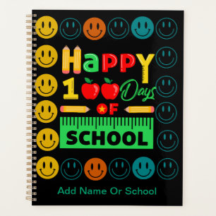 100th Day of School Cute Smile Face Planner