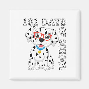 100th Day Of School Dalmatian Dog 100 Days Of Scho Magnet