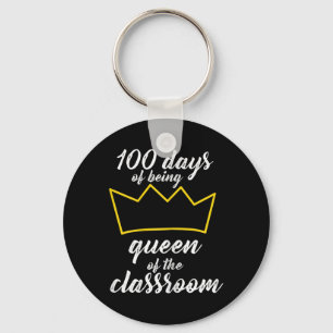 100th Day of School Design For Teachers and Studen Key Ring