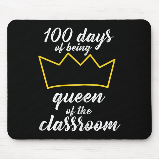100th Day of School Design For Teachers and Studen Mouse Pad (Front)