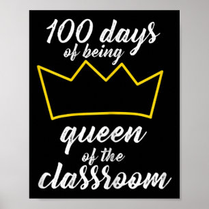 100th Day of School Design For Teachers and Studen Poster