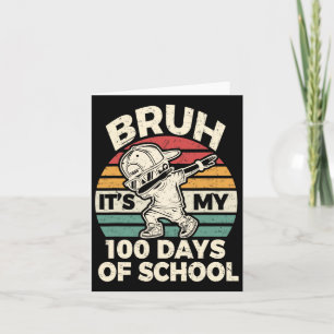 100th Day Of School Dino Kids Happy 100 Days Dinos Card