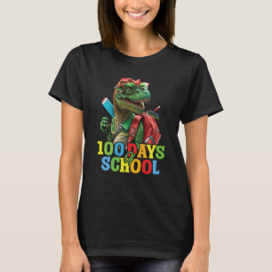 100th Day Of School Dino Kids Happy 100 Days Dinos T-Shirt