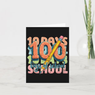 100th Day Of School Funny Costume For Kids Girls B Card