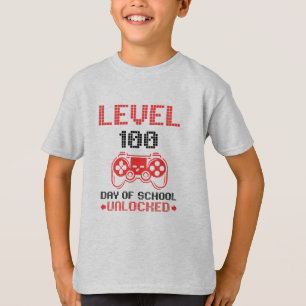100th Day of School Gamer T-Shirt - Kids Video Gam