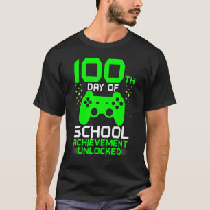 100th Day Of School Gamer Teachers Kids Happy 100  T-Shirt