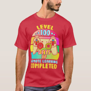 100th Day Of School Gift 100 Day Kids Remote Learn T-Shirt