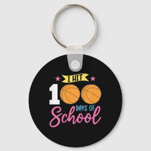 100th Day Of School Girls I Hit 100 Days Of School Key Ring