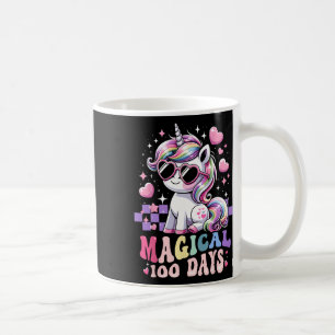 100th Day Of School Girls Magical 100 Days Unicorn Coffee Mug