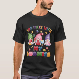 100th Day Of School Gnome Teachers Students 100 Da T-Shirt