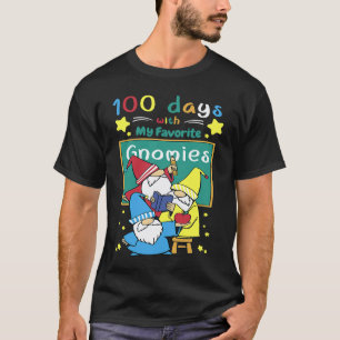 100th Day of School Gnomies Teachers Kids Happy 10 T-Shirt