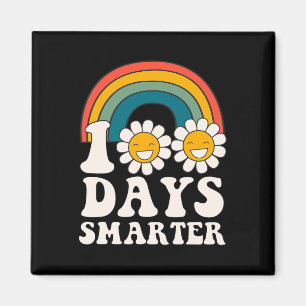 100th Day Of School Groovy Vintage Design For Teac Magnet