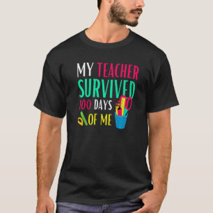 100th Day Of School Happy 100 Days Smarter Rainbow T-Shirt