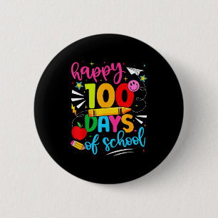 100th Day Of School Happy 100 Days Teachers Boy Gi 6 Cm Round Badge