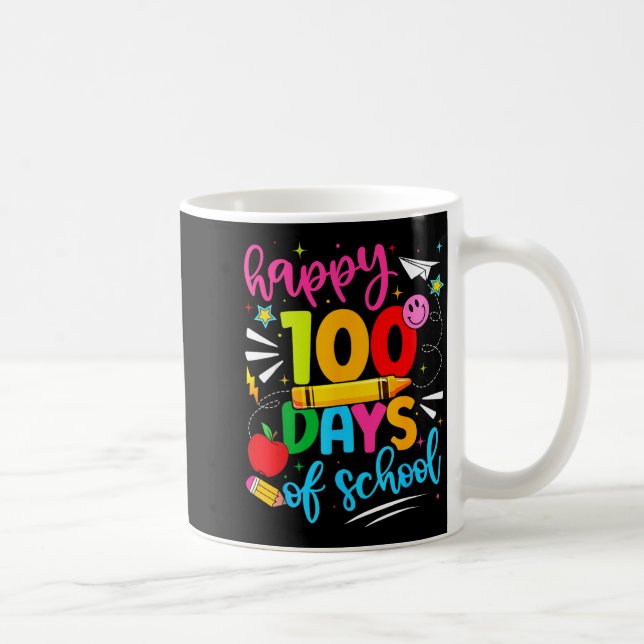 100th Day Of School Happy 100 Days Teachers Boy Gi Coffee Mug (Right)