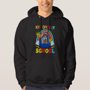 100th Day of School Irish Wolfhound Dog Teacher Hoodie