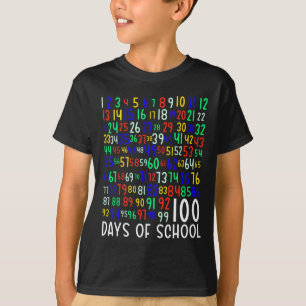 100th Day Of School Kids 100 Days Learning Math Nu T-Shirt