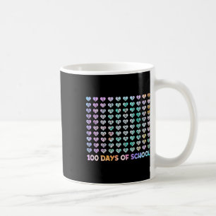 100th Day Of School Leopard Rainbow 100 Days Smart Coffee Mug