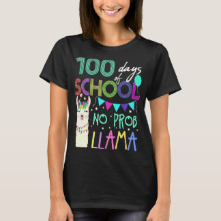 100th day of school llama for teacher T-Shirt