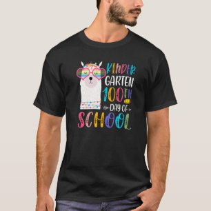 100th day of School No Prob Llama 100 Days Of Kind T-Shirt