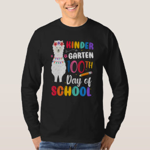100th Day Of School No Prob Llama 100th Day Kinder T-Shirt